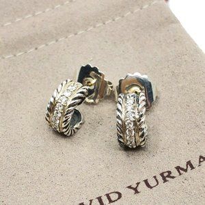 *SOLD* D YURMAN Cable Classics Earrings w Diamonds
